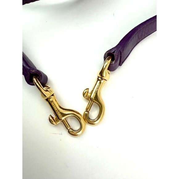 Saint Laurent Sac De Jour Purple Leather Shoulder Bag - Picture 12 of 14